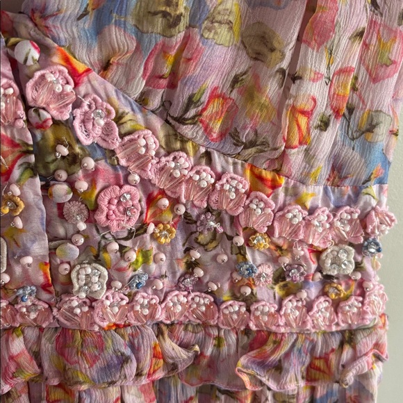 LoveShackFancy • Marisela floral beaded mini dress - Picture 9 of 12